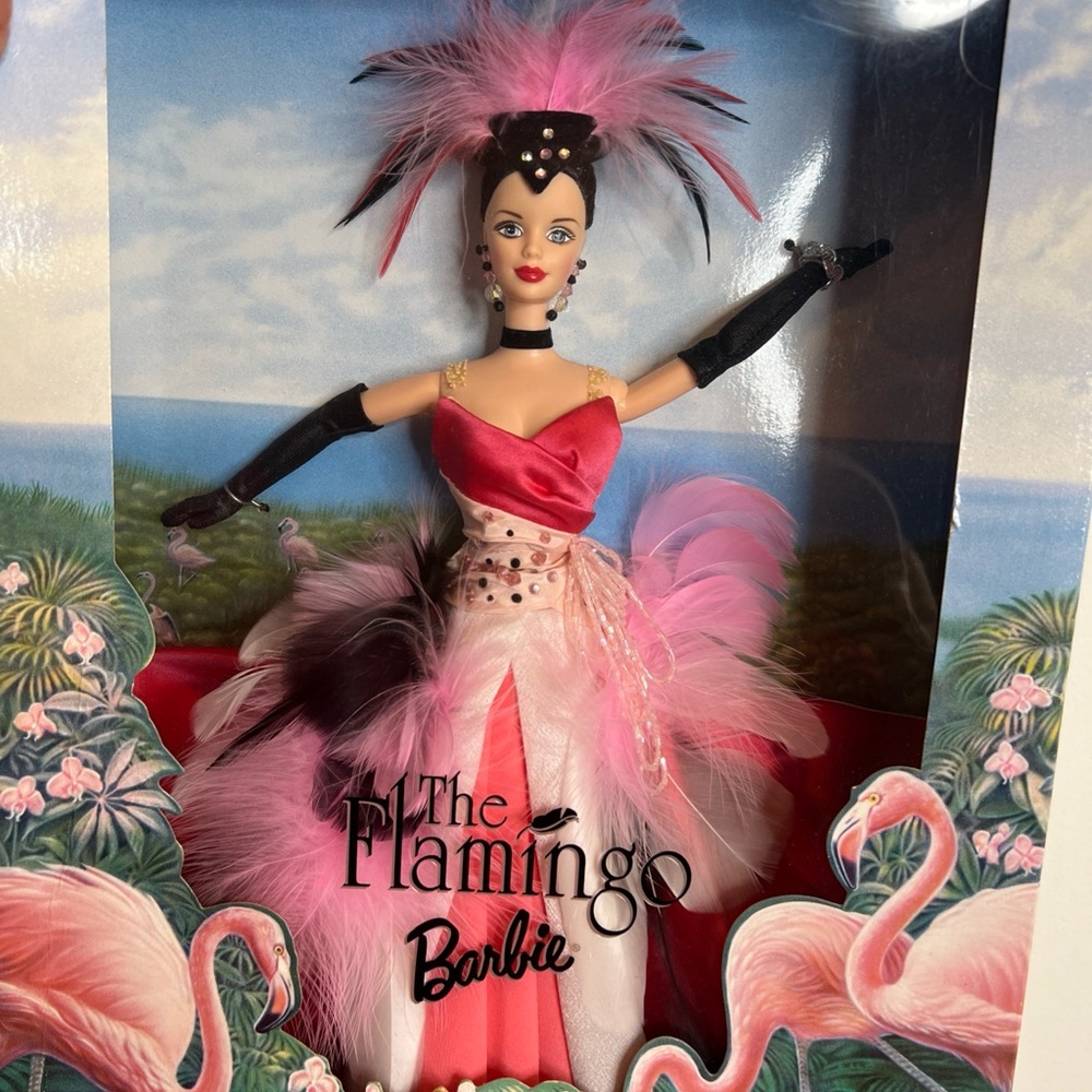 Vintage Flamingo Barbie new in box